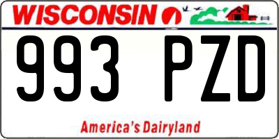 WI license plate 993PZD