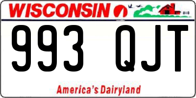 WI license plate 993QJT