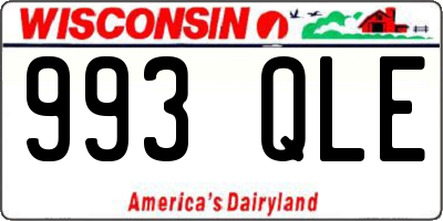 WI license plate 993QLE