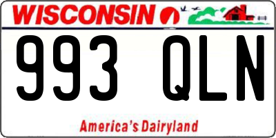 WI license plate 993QLN