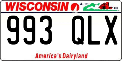 WI license plate 993QLX