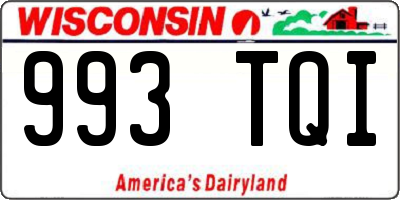 WI license plate 993TQI