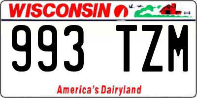 WI license plate 993TZM