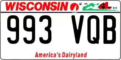WI license plate 993VQB