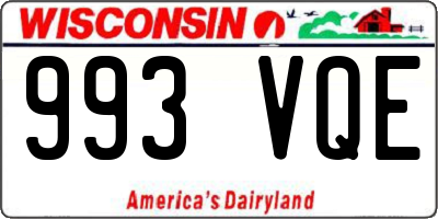 WI license plate 993VQE