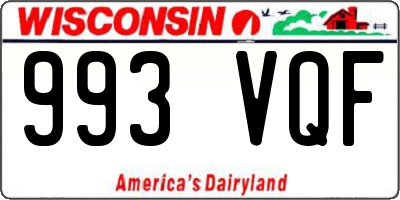 WI license plate 993VQF
