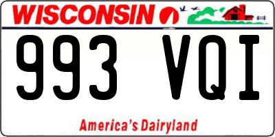 WI license plate 993VQI