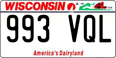 WI license plate 993VQL