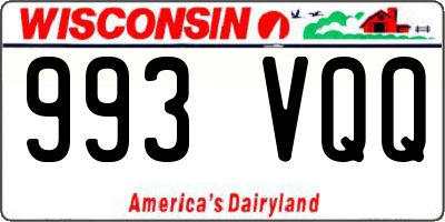 WI license plate 993VQQ
