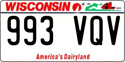 WI license plate 993VQV