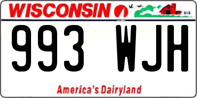 WI license plate 993WJH