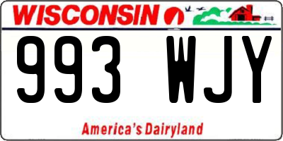 WI license plate 993WJY