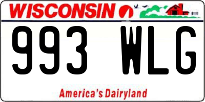 WI license plate 993WLG