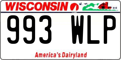 WI license plate 993WLP
