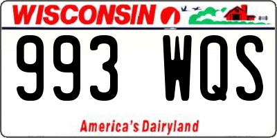 WI license plate 993WQS