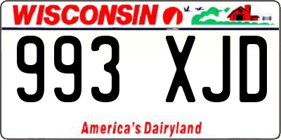 WI license plate 993XJD