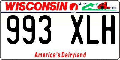 WI license plate 993XLH
