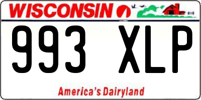 WI license plate 993XLP