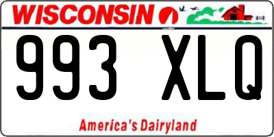 WI license plate 993XLQ