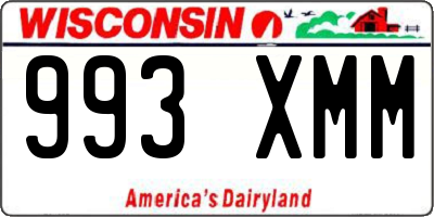 WI license plate 993XMM