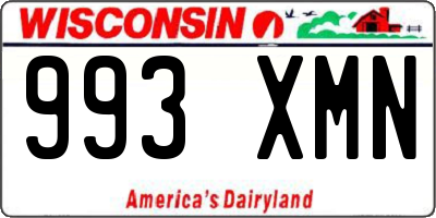 WI license plate 993XMN