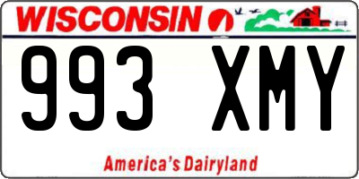 WI license plate 993XMY
