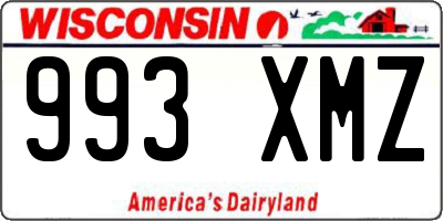 WI license plate 993XMZ