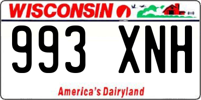 WI license plate 993XNH