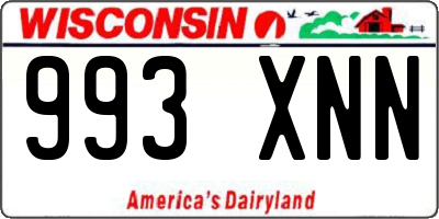 WI license plate 993XNN