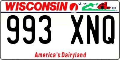 WI license plate 993XNQ