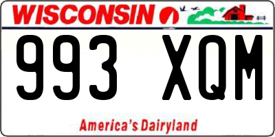 WI license plate 993XQM