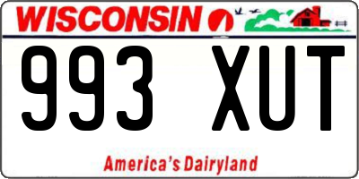 WI license plate 993XUT