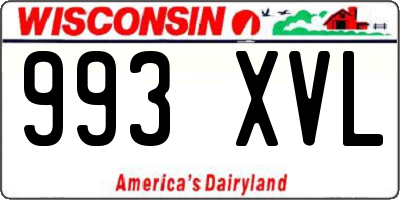 WI license plate 993XVL