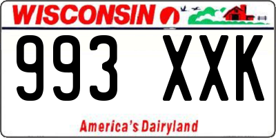 WI license plate 993XXK