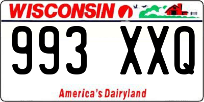 WI license plate 993XXQ