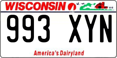 WI license plate 993XYN
