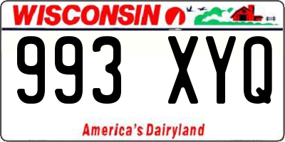 WI license plate 993XYQ