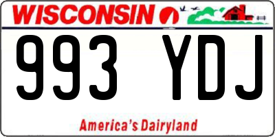 WI license plate 993YDJ
