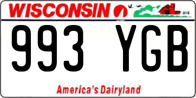 WI license plate 993YGB