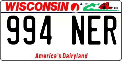 WI license plate 994NER