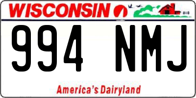 WI license plate 994NMJ