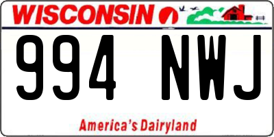 WI license plate 994NWJ