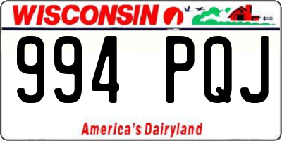 WI license plate 994PQJ