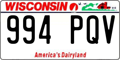 WI license plate 994PQV