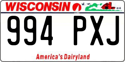 WI license plate 994PXJ