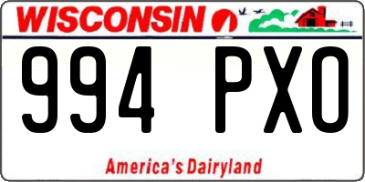 WI license plate 994PXO