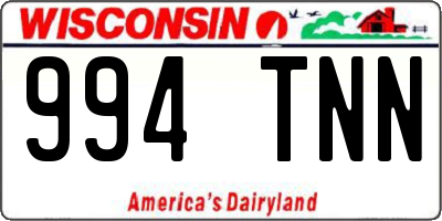 WI license plate 994TNN