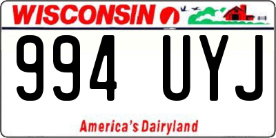 WI license plate 994UYJ
