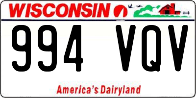 WI license plate 994VQV