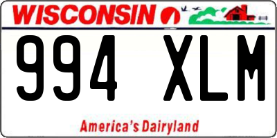 WI license plate 994XLM